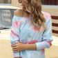 Tie-Dye Dropped Shoulder Long Sleeve T-Shirt