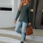 Round Neck Long Sleeve Blouse