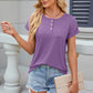 Round Neck Rolled Short Sleeve T-Shirt