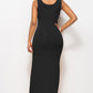 Scoop Neck Wide Strap Maxi Dress