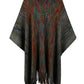 Heathered Fringe Hem Poncho