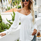 V-Neck Lantern Sleeve Blouse