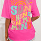 SUN SHINE ON MY MIND Round Neck T-Shirt