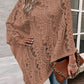 Openwork Fringe Detail Poncho