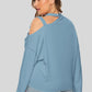 Plus Size Cold-Shoulder Tied Top