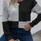 Color Block Round Neck Dropped Shoulder T-Shirt