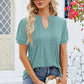 Notched Short Sleeve T-Shirt