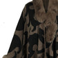 Faux Fur Trim Poncho