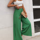 High Waist Slit Wide Leg Pants