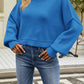 Round Neck Dropped Shoulder Sweater