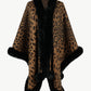 Leopard Open Front Poncho