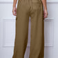 Drawstring Waist Pants with Pockets