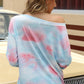 Tie-Dye Dropped Shoulder Long Sleeve T-Shirt