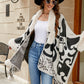 Faux Fur Trim Poncho