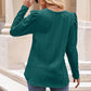 Round Neck Puff Sleeve Blouse