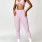 Twisted Halter Neck Bra and High Waist Leggings Active Set