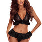 Ruffled Halter Neck Lingerie Set