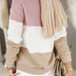 Color Block Dropped Shoulder Blouse