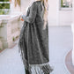 Fringe Detail Long Sleeve Cardigan