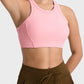 Wide Strap Cropped Sport Tank