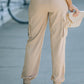 Tied High Waist Cargo Joggers