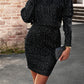 Sequin Off-Shoulder Mini Dress