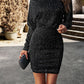 Sequin Off-Shoulder Mini Dress