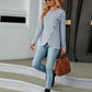 Round Neck Long Sleeve Blouse