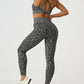 Leopard Crisscross Top and Leggings Active Set