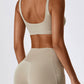 Square Neck Cropped Sports Tank Top