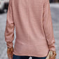 Texture Round Neck Long Sleeve Top