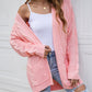 Open Front Dropped Shoulder Longline Cardigan