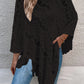 Openwork Fringe Detail Poncho