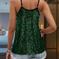 Sequin V-Neck Spaghetti Strap Cami