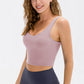 Cropped Scoop Neck Active Tank Top