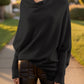 Texture Round Neck Long Sleeve Sweater