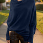 Texture Round Neck Long Sleeve Sweater