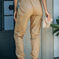 Elastic Waist Ankle-Length Cargo Joggers