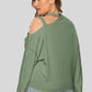 Plus Size Cold-Shoulder Tied Top