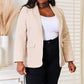 Double Take Shawl Collar Long Sleeve Blazer