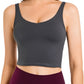 Scoop Neck Wide Strap Active Tank