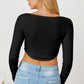 Ribbed Long Sleeve T-Shirt