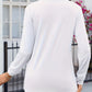 Ruched V-Neck Long Sleeve T-Shirt