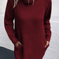 Turtleneck Sweater Dress with Pockets