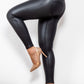 Full Size PU Leather Zip Detail Leggings