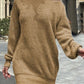 One Shoulder Lantern Sleeve Sweater Dress