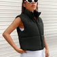 Zip Up Turtleneck Vest Coat