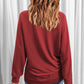 XOXO Heart Round Neck Sweatshirt