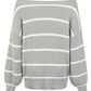 Striped Dropped Shoulder Pullover Sweater