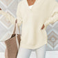 Half Zip Long Sleeve Knit Top